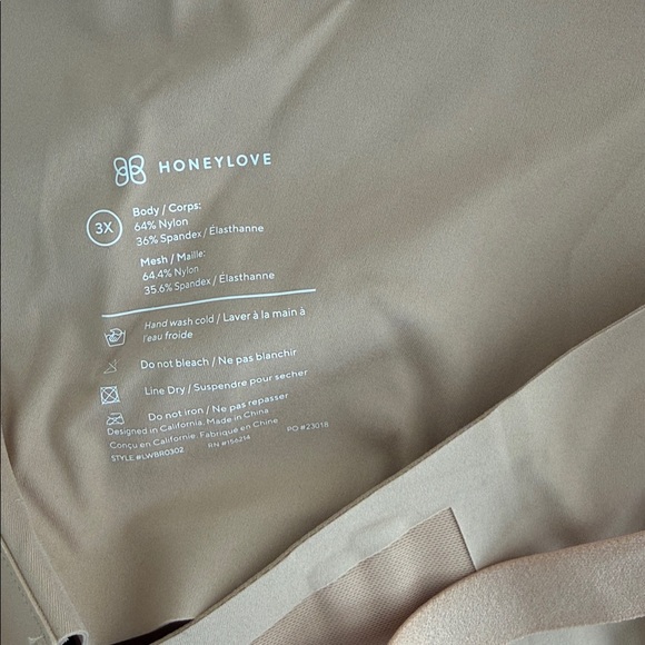 NWT Honeylove CrossOver Bra 3X - Picture 4 of 5